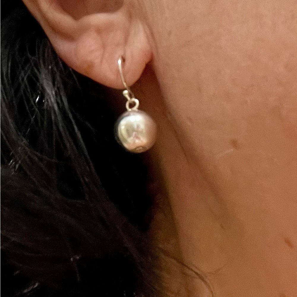 Sleek And Simple Silver Dangle Balls - image 5